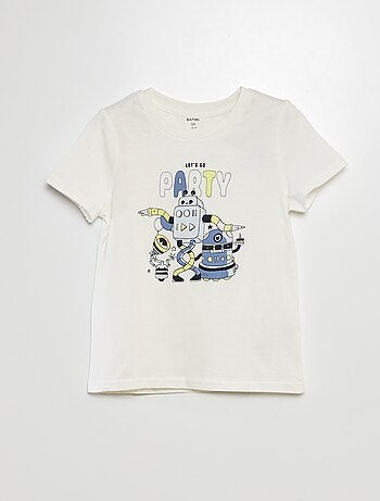 Camiseta estampada de algodón