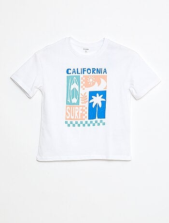 Camiseta estampada de algodón