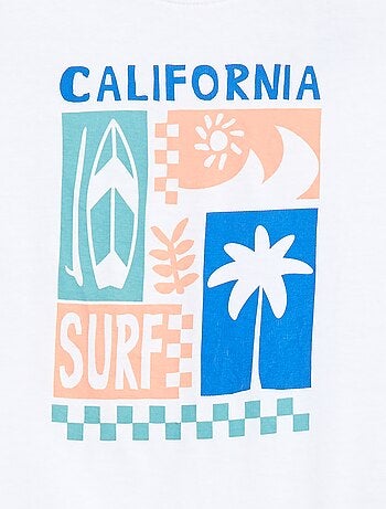 Camiseta estampada de algodón