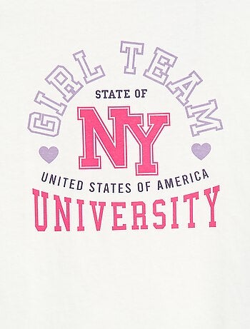 Camiseta estampada de algodón