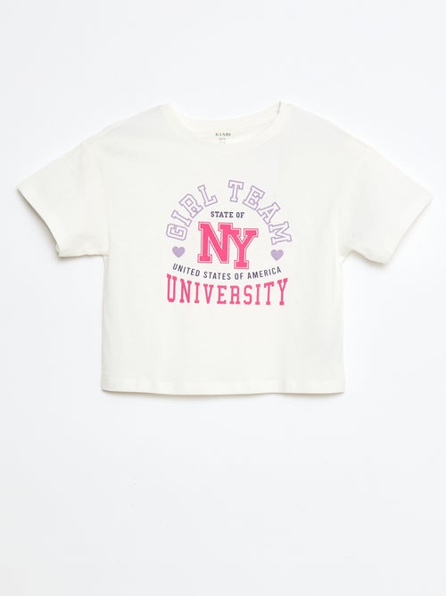 Camiseta estampada de algodón - Kiabi
