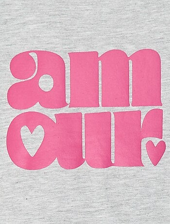 Camiseta estampada de algodón