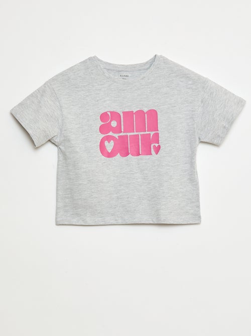 Camiseta estampada de algodón - Kiabi