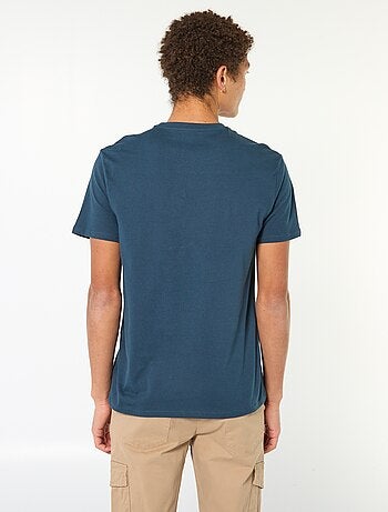 Camiseta estampada de algodón lisa