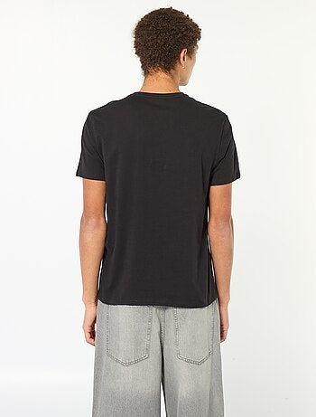 Camiseta estampada de algodón lisa