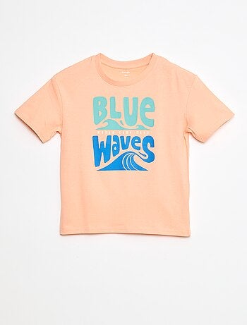 Camiseta estampada de algodón