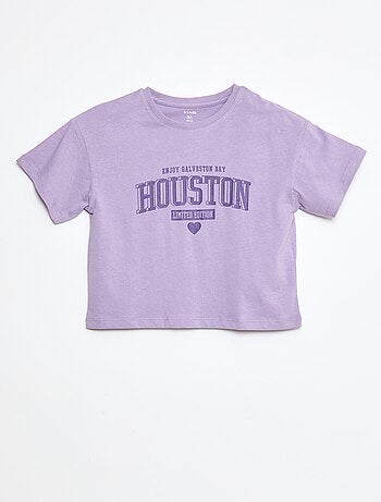 Camiseta estampada de algodón