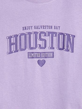 Camiseta estampada de algodón