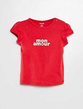 Camiseta estampada de algodón