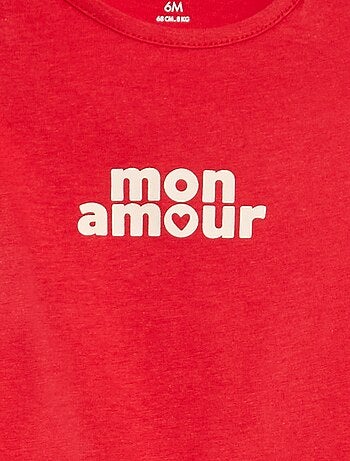 Camiseta estampada de algodón