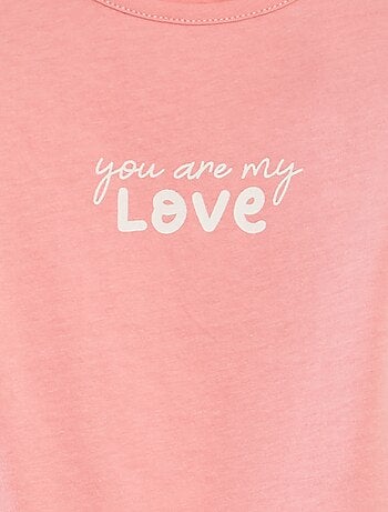 Camiseta estampada de algodón