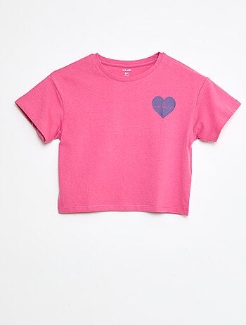 Camiseta estampada de algodón