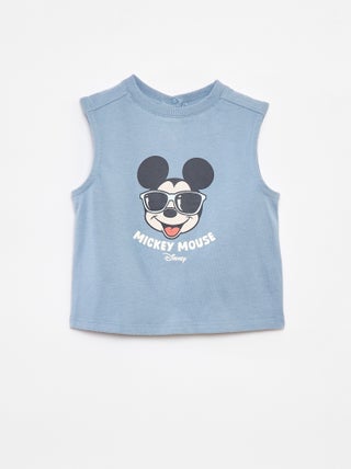 Camiseta estampada de algodón sin mangas 'Disney'