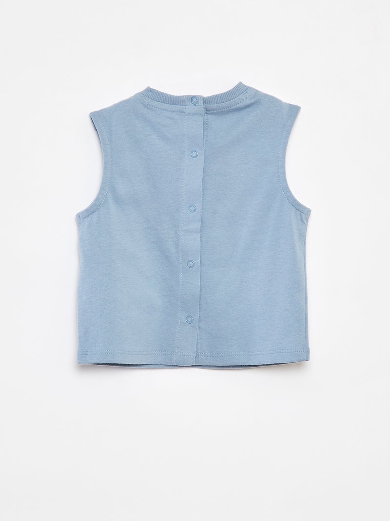 Camiseta estampada de algodón sin mangas 'Disney' AZUL - Kiabi