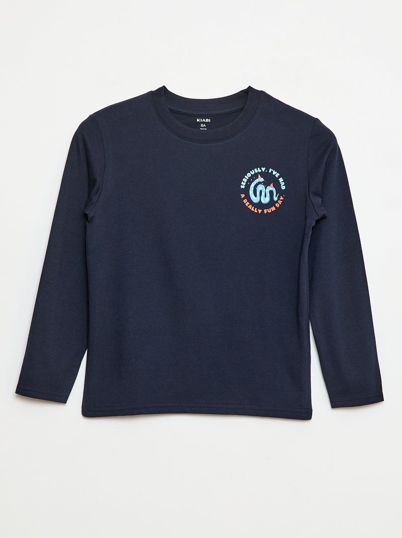 Camiseta estampada de cumpleaños Azul - Kiabi