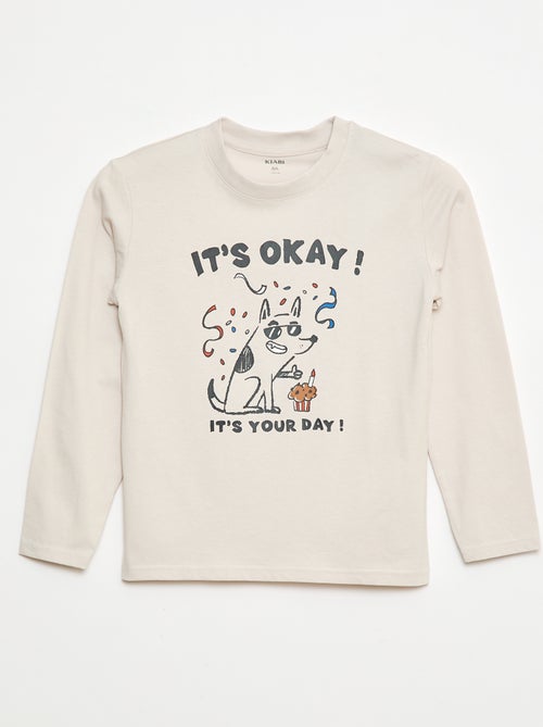 Camiseta estampada de cumpleaños - Kiabi