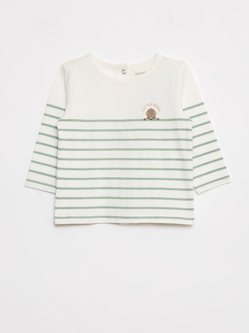 Camiseta estampada de dinosaurio Blanco - Kiabi