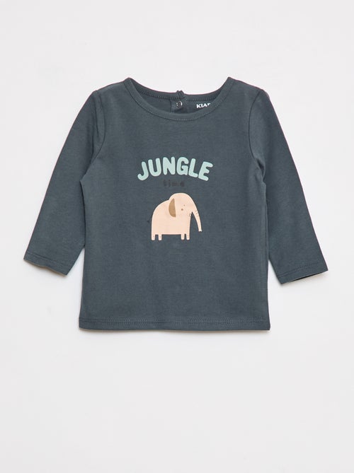 Camiseta estampada de dinosaurio - Kiabi