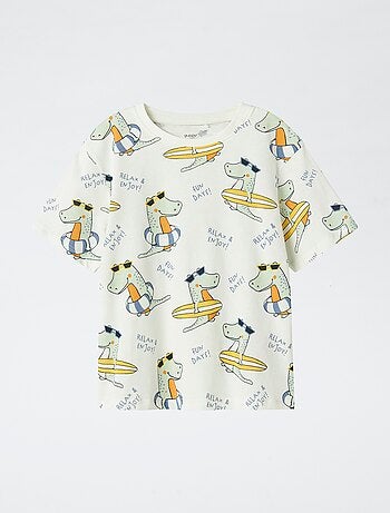 Camiseta estampada de dinosaurio 'Guppy'