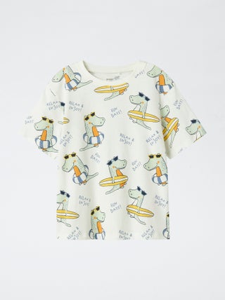 Camiseta estampada de dinosaurio 'Guppy'