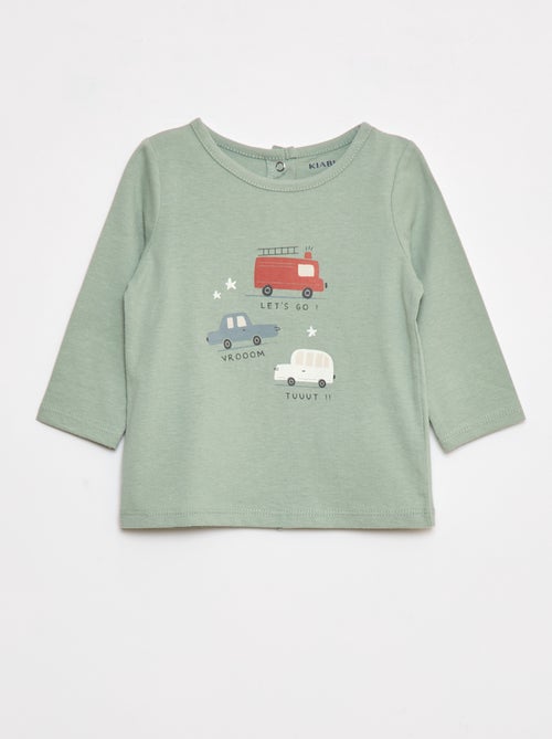 Camiseta estampada de dinosaurio - Kiabi