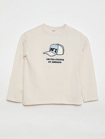 Camiseta estampada de fantasía de manga larga