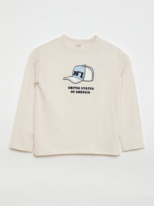 Camiseta estampada de fantasía de manga larga - Kiabi