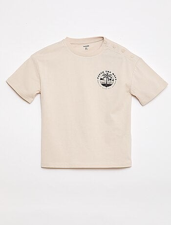 Camiseta estampada de manga corta - Colección fácil de poner