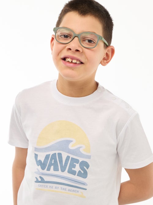 Camiseta estampada de manga corta - Colección fácil de poner - Kiabi