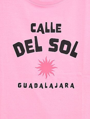 Camiseta estampada de manga corta - Fácil de Poner