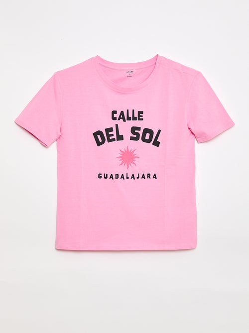 Camiseta estampada de manga corta - colección fácil de poner - Kiabi