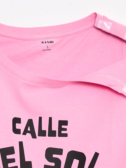 Camiseta estampada de manga corta - colección fácil de poner - Kiabi