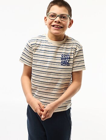 Camiseta estampada de manga corta - Fácil de Poner