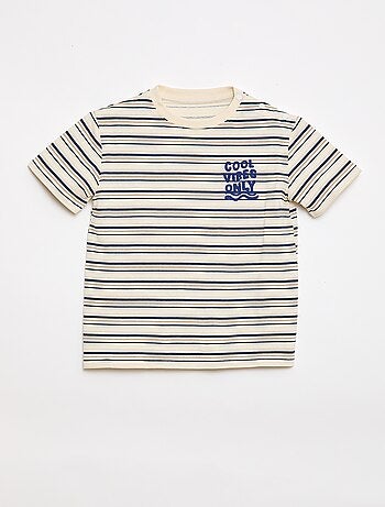 Camiseta estampada de manga corta - Fácil de Poner