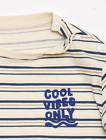 Camiseta estampada de manga corta - Fácil de Poner