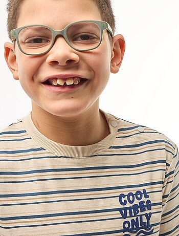 Camiseta estampada de manga corta - Fácil de Poner