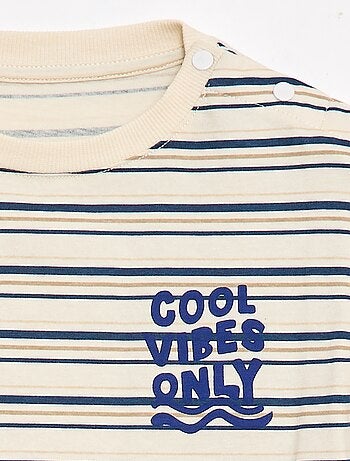 Camiseta estampada de manga corta - Fácil de Poner