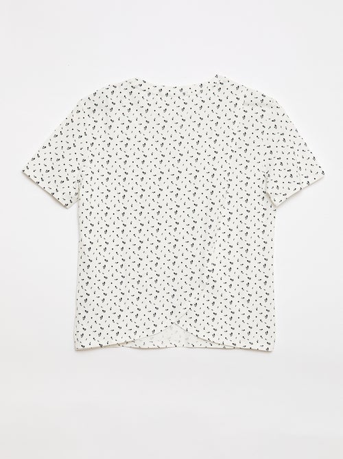 Camiseta estampada de manga corta - Fácil de Poner - Kiabi