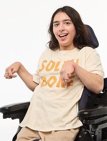 Camiseta estampada de manga corta - Fácil de Poner