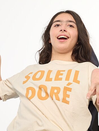 Camiseta estampada de manga corta - Fácil de Poner