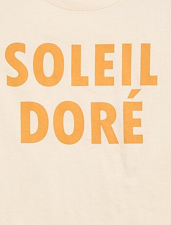 Camiseta estampada de manga corta - Fácil de Poner