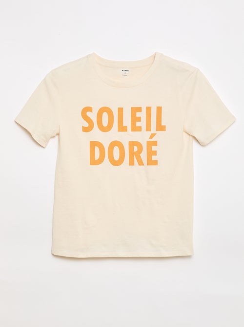 Camiseta estampada de manga corta - Fácil de Poner - Kiabi