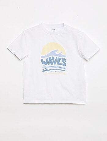 Camiseta estampada de manga corta - Fácil de Poner