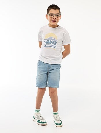 Camiseta estampada de manga corta - Fácil de Poner