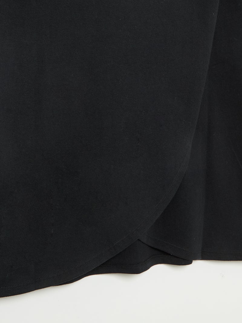 Camiseta estampada de manga corta - Fácil de poner Negro - Kiabi