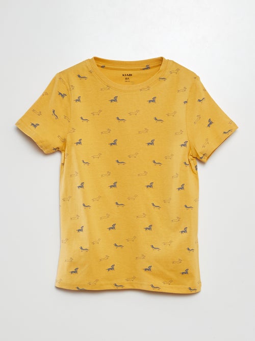 Camiseta estampada de manga corta - Kiabi