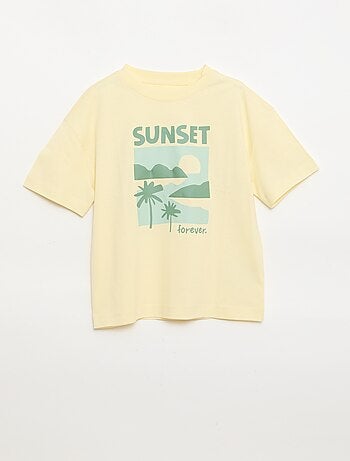 Camiseta estampada de manga corta