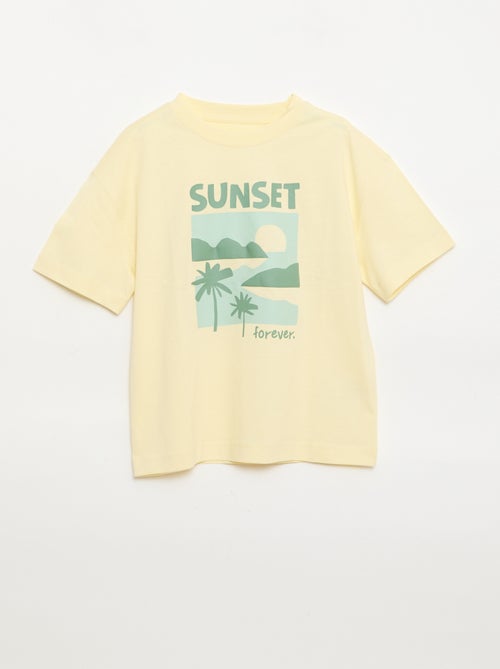 Camiseta estampada de manga corta - Kiabi