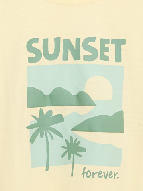 Camiseta estampada de manga corta - Kiabi