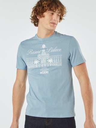 Camiseta estampada de manga corta
